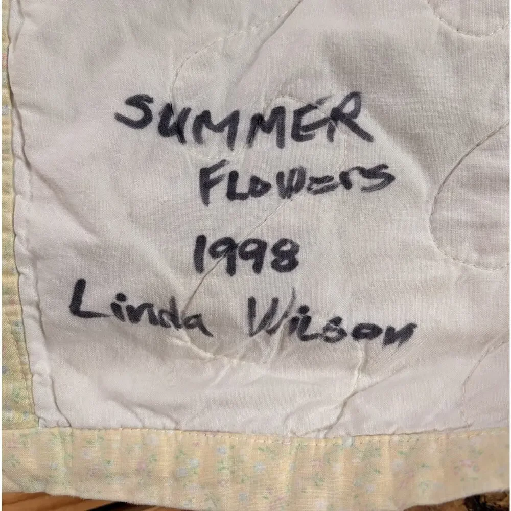 Vintage Handmade patchwork quilt Size 84x84 Multicolor R9